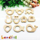 Hot Non-Toxic Wood Organic Heart Teething Ring Wooden Baby Toys thumbnail-6