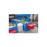 Cr12 Plate Double Layer Roll Forming Machine For Roof Panel 0.3mm - 0.6mm 20m/min