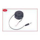Black sync data Retractable Charging Cable 3.5*1.35 mm Plug for Electronic Cigarette