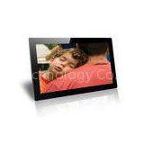 Black 18.5 Inch Baby / Friends Wall Mounted Digital Photo Frame Supports SD / MMC Cards