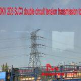 MEGATRO 220KV 2D3 SJC3 Double Circuit Tension Transmission Tower thumbnail-1