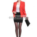 Brand New OEM & ODM Lady Formal Dress Suits Business Skirt Suit With Notch Collar thumbnail-2