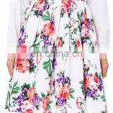 19 Colors ! Grace Karin Cheap Occident Short Retro Vintage Floral Print Cotton Skirt CL6294-3# thumbnail-4