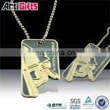Promotional metal blank wholesale military dog tags