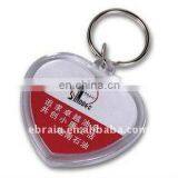 Promotional Gifts Heart Plastic Keychain