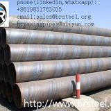 SSAW welded steel pipe,API 5L ssaw 3pe steel pipe  for fluid pipeline,construction materials API 5L SSAW High strength spiral welded steel pipe