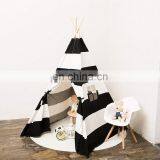 Kids Play Tent Canvas Play Teepee Tent for Kids 100% Cotton Outdoor & Indoor Children Tent thumbnail-1