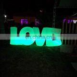 Inflatable Letter LOVE White Fabric Lighted Inflatable LED Tube Decoration for Wedding Party thumbnail-5