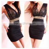 Click to view larger image Sexy Women Clothing Skirt Cocktail Party Mini Bodycon Striated Dress