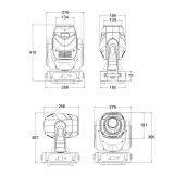 230w LED MOVING HEAD SPOT LIGHT FOR WEDDING/PARTY/DISCO Stage Effect Moving Head Spot Light thumbnail-5