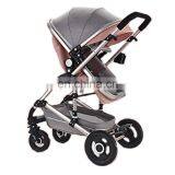 Aluminum Frame Easy Folding Traveling Series Baby Pram Stroller 3 in 1 With Carseat Adapter Baby Stroller thumbnail-1