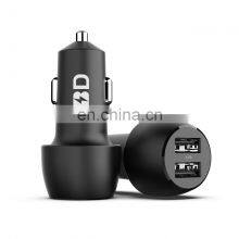 Dual Usb Fast Car Charger With Led Light Compatiple With Android And Ios