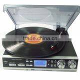 USB Turntable Player and Converter, Hot Sale Bluetooth Vinyl Suitcase Style Turntable thumbnail-2