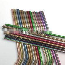 Color Wholesale Food Grade 2021 Reusable Straight Child 6 mm Stainless Steel Straw thumbnail-5