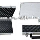 Aluminum Gun Case Combination Double Sided Handgun Pistol Black 2 Lock Security