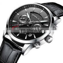 CRRJU 2212 Casual Charm Quartz Day Showed Fashionable Luxury Watch With Leather Band Man Watch Hot Sell