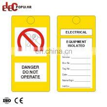 OEM Custom Made Safety Plastic Warning Signs Label Safety PVC Lockout Tags thumbnail-5