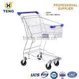 Asia Style Real Nice Shopping Carts Supermarket Holder Shopping Cart Zinc Plated Shopping Trolley thumbnail-4
