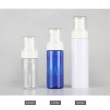 Empty Plastic Foam Pump Bottle 30ml 50ml 60ml 100ml 150ml 200ml Clear White Blue Pet Facial Cleanser Mousse Foam Pump Bottle thumbnail-4