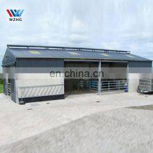 China Low Cost Prefab Metal Steel Structure Farm Building Cow Chicken Sheep Barn Shed for Sale