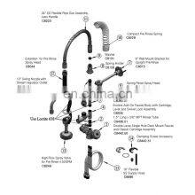 Pre-Rinse Shower Short Height Double Lever, Single Hole, Deck Mount - 4.50 GPM Spray Valve in Beat Price From Manufacture thumbnail-2