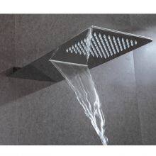 Super Slim Shower Set With Shower Head Three Functions Overhead Shower Rainfall and Waterfall Wall Mounted thumbnail-3