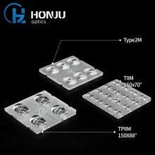 Hongzhu 50X50mm Outdoor Light Lens 5050 PC 4 In 1 Led Outdoor Lighting Street Light Lens thumbnail-5