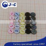 2 Holes Coloring River Shell Buttons With Logo Customize