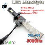 Best Selling !!! 2015 no Fan New Design Car Led Headlight h4 H13 9004 9007 6500k High Low Beam 2 Years Warranty thumbnail-1