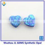 10mm Synthetic Light Blue Heart Opal Stones for Jewelry Making thumbnail-2