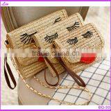 Ladies Fashion Beige Summer Natural Straw Bag thumbnail-1