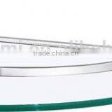 Stainless Steel Corner Glass Shelf, Bathroom Glass Shelf thumbnail-4