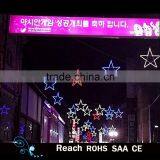 Led Street Motif Light Decoration Outdoor Waterproof Christmas Lights With Hanging Colorful Stars thumbnail-1