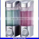 Double Wall Mounted Hospital Alcohol Hand Sanitizer Dispenser With Double Bottles thumbnail-2