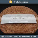 Durable Hotel White Ceramic Three Divided Snack Dish With Tray thumbnail-1