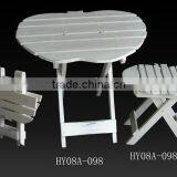 Antique Apple Shape Foldable Wood Chair for Garden Deco