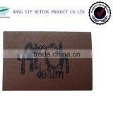 Fashion Design Leather Patch Labels Good Quality Embossed Real Leather Patch
