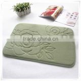 foam backing PVC coil door mat/Memory foam bath mat_ Qinyi