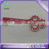 Custom Key Shaped Metal Red Enamel Promotional Pin Badge thumbnail-3