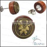 Latest Fashion Cheap Wood Stud Earrings thumbnail-2