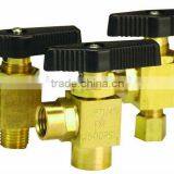 Angle Brass Panel Mount Ball Valve