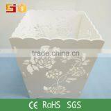 Decorative Cheap Laser Cut DIY Flower Pot With Elegant Flower Pattern thumbnail-5