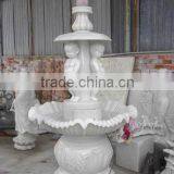 Baby Dancing Water Fountain Hand Carved Stone Sculpture From Vietnam