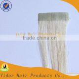22'' European Remy Hair/ Pu Hair Weft Hair Extensions Tape Hair Extensions 60# 613# thumbnail-3