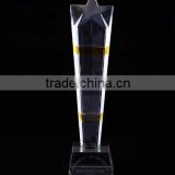 durable simple design engraving crystal trophy