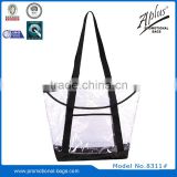 customer transparent pvc tote bags