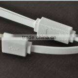 Hot Sale High Speed 2 in 1 Flat Noodle USB Date Cable For IOS 8 Pin & Android thumbnail-4