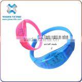 2016 Promotion Customized Colorful LED Light Up Bracelet For Party And Club, Logo Printed LED Light Up Bracelet For Brand Advert
