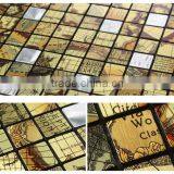 2013 new style self adhesive mosaic pattern decorative floor tile