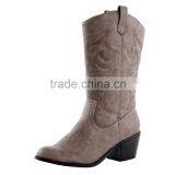 Fashion New Cowgirl Women Western Leather Boots thumbnail-6